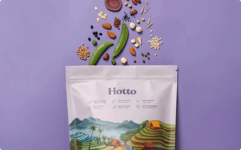 Hotto Purto dengan ubi ungu